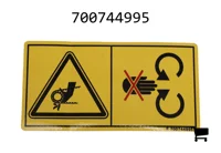 AGCO 700744995 Предупреждающая наклейка