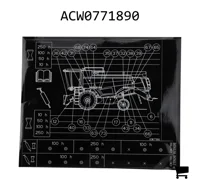 AGCO ACW0771890 Наклейка левая