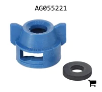 AGCO AG055221 Быстросъемный колпачок TeeJet с круглым отверстием и установочным выступом, синий