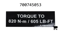 AGCO 700745053 Наклейка момента затяжки