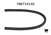 AGCO 700734146 Приводной клиновой ремень кондиционера, комплект из 2 шт, 736,6 мм