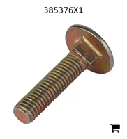 AGCO 385376X1 Болт каретный с круглой головкой и квадратным подголовком