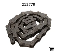 AGCO 212779 Двухшаговая роликовая цепь, 43 шага, роликовое звено с 2 концами