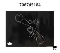 AGCO 700745184 Информационная наклейка