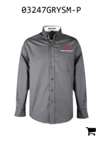 AGCO 03247GRYSM-P Рубашка Massey Ferguson из твила с длинным рукавом, стальная