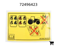 AGCO 72496423 Маркировочная табличка