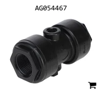 AGCO AG054467 Пережимной клапан 1" x 1" с уплотнениями FKM