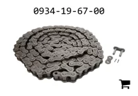 AGCO 0934-19-67-00 Роликовая цепь 20B (Европейский стандарт), 168 звеньев, шплинтованная