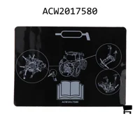 AGCO ACW2017580 Предупреждающая наклейка