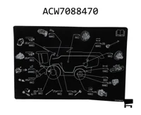 AGCO ACW7088470 Наклейка о смазке