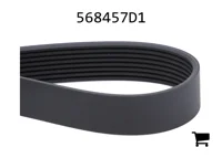 AGCO 568457D1 Поликлиновой ремень, профиль PK8