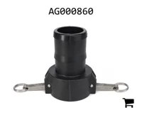 AGCO AG000860 Муфта кулачковая 3" Female X хвостовик для шланга 3" полимерная