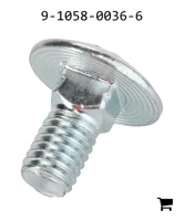 AGCO 9-1058-0036-6 Болт каретный с круглой головкой и квадратным подголовком