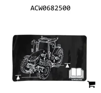 AGCO ACW0682500 Наклейка безопасности