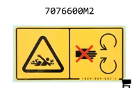 AGCO 7076600M2 Наклейка вала отбора мощности