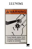 AGCO 111743W1 Декаль