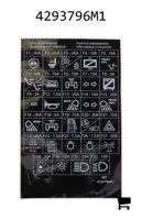 AGCO 4293796M1 Наклейка предохранителей