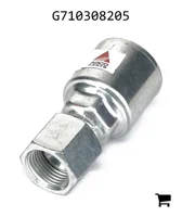 AGCO G710308205 Гидравлический фитинг шланга, C Cutoff 1,5", H1 Stem 22 mm