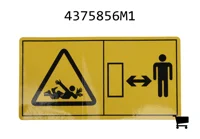 AGCO 4375856M1 Предупреждающая наклейка