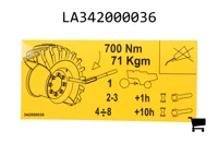 AGCO LA342000036 Декаль