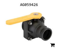 AGCO AG059426 Шаровой кран коллектора с фланцевым соединением и адаптером