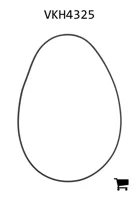 AGCO VKH4325 Уплотнительное кольцо переключателя, Ø 222 x 3 мм