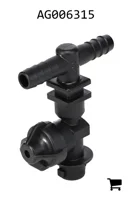 AGCO AG006315 Тройник одинарного корпуса распылителя с обратным клапаном, 1/2"