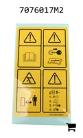 AGCO 7076017M2 Предупреждающая наклейка привода