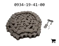 AGCO 0934-19-41-00 Роликовая цепь 20B (Европейский стандарт), 110 звеньев, шплинтованная