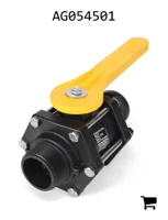 AGCO AG054501 Полнопроходной клапан 2" с F-образным адаптером, 6 болтов