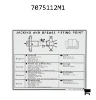AGCO 7075112M1 Декаль