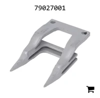 AGCO 79027001 Защитный элемент SCH 17 мм, открытый верх, центральный, серый, квадратное отверстие