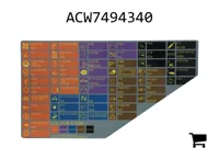 AGCO ACW7494340 Наклейка предохранителей