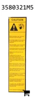 AGCO 3580321M5 Наклейка безопасности