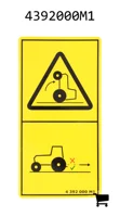 AGCO 4392000M1 Наклейка безопасности