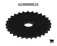 AGCO W20008026 Звездочка X Series для цепи с шагом 80