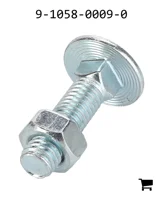 AGCO 9-1058-0009-0 Болт каретный с круглой головкой и квадратным подголовком
