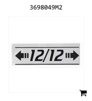 AGCO 3698049M2 Наклейка 12/12