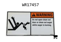 AGCO WR17457 Предупреждающая наклейка