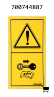 AGCO 700744887 Предупреждающая наклейка