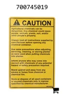 AGCO 700745019 Предупреждающая наклейка