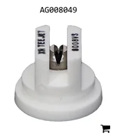 AGCO AG008049 Распылитель плоскоструйный TeeJet с увеличенным диапазоном, 80°, размер 08, нержавеющая сталь с цветовой кодировкой VisiFlo