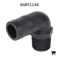 AGCO AG051146 Штуцер 1" с наружной резьбой X 1-1/4" под шланг, 90°
