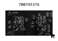 AGCO 700745376 Информационная наклейка