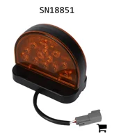 AGCO SN18851 Светодиодный проблесковый маячок янтарного цвета