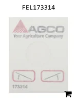 AGCO FEL173314 Декаль