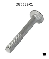 AGCO 385380X1 Болт каретный с круглой головкой и квадратным подголовком