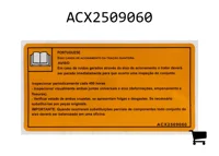 AGCO ACX2509060 Декаль