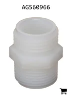 AGCO AG560966 Переходник Pentair Hypro, нейлон, 3/4" наружная резьба для садового шланга X наружная коническая трубная резьба NPT