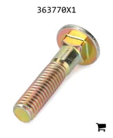 AGCO 363770X1 Болт каретный с круглой головкой и квадратным подголовком